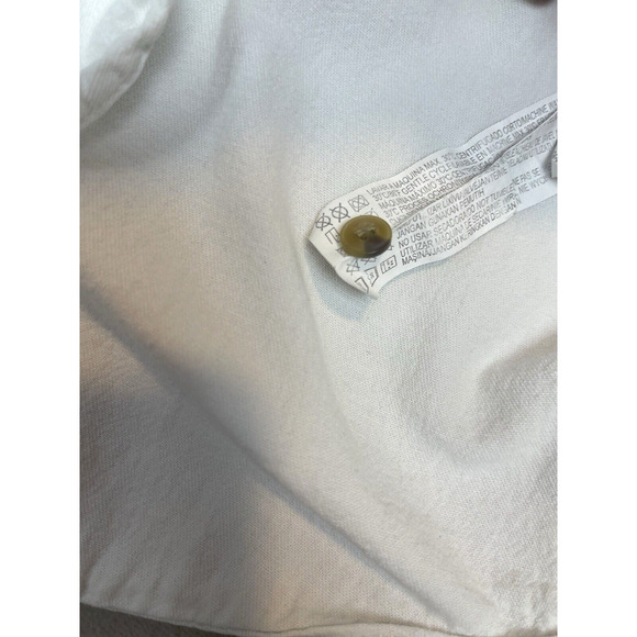 Pull & Bear Mens Small Slim Fit Icy White Cotton Denim Shirt Preppy Geek - Picture 7 of 12